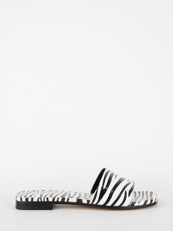 Paris Texas Zebra-Print Flat Sandals