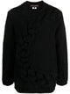 Homme Plisse Cable-Knit Crewneck Sweater