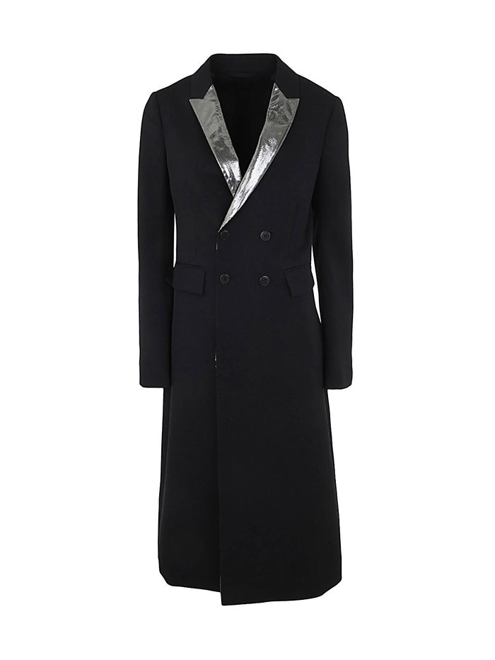 Sapio Gabardine Smoking Double Breasted Coat