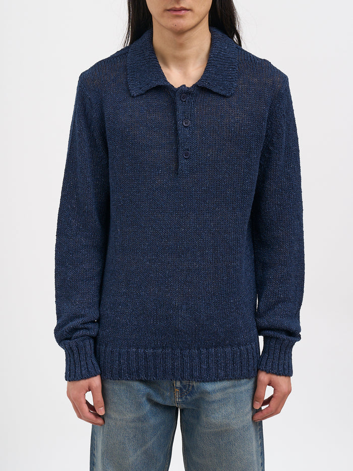 Sunflower Linen And Cotton Polo Shirt