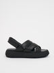 Puro Cross-Strap Leather Sandal