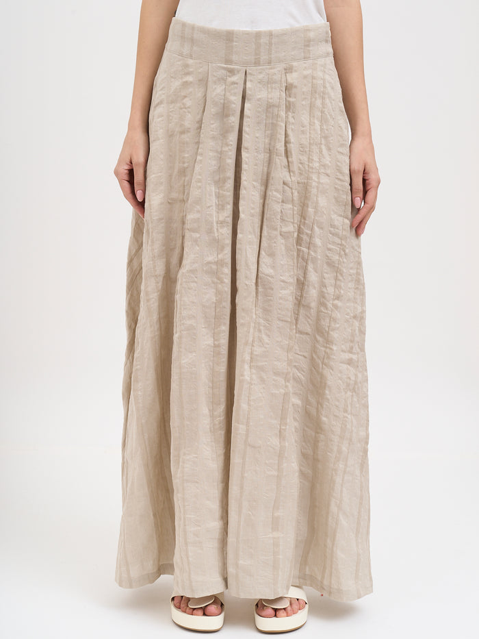 Nostrasantissima Long Linen Skirt