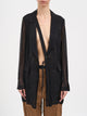 Masnada One-Button Silk Jacket