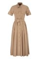 Fay Stretch Cotton Poplin Shirt Dress