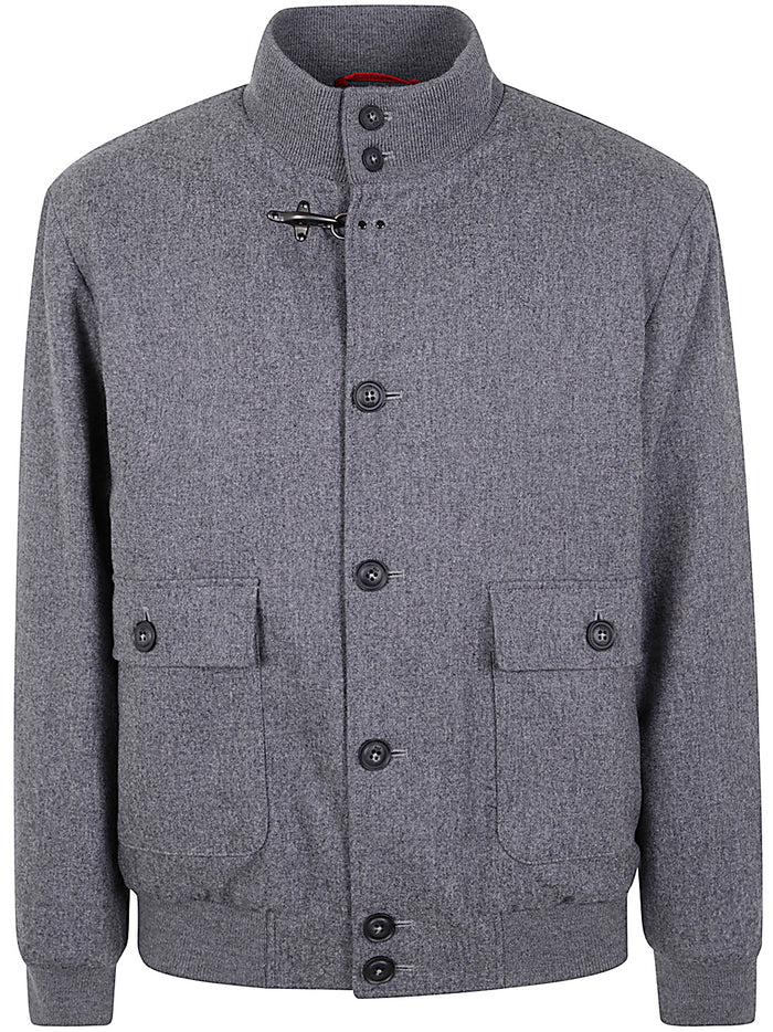 Fay Bomber Jacket Carded Flannel