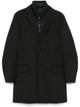 Fay Black Double Polyester Coat