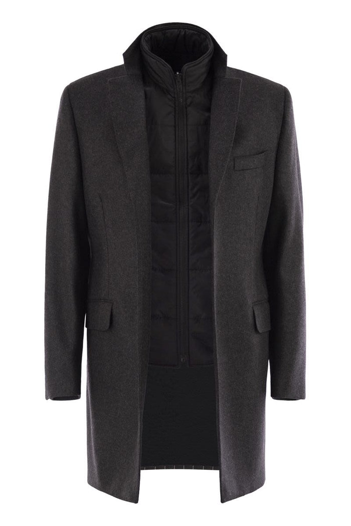 Fay Double Coat In Wool And Cashmere Cloth