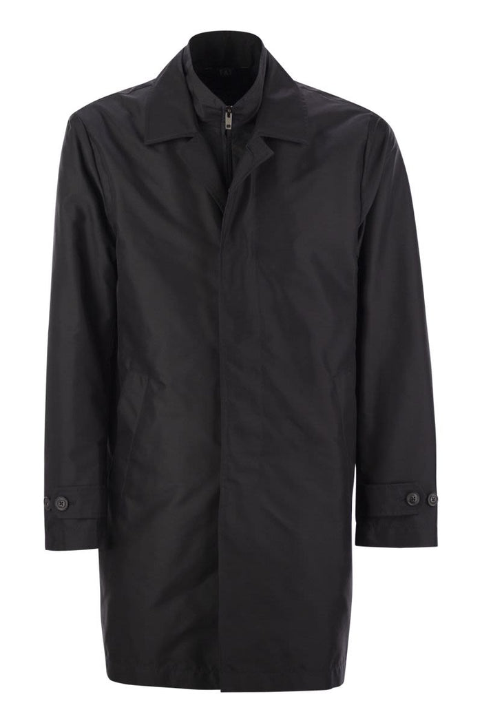 Fay Morning Coat In Technical Cotton