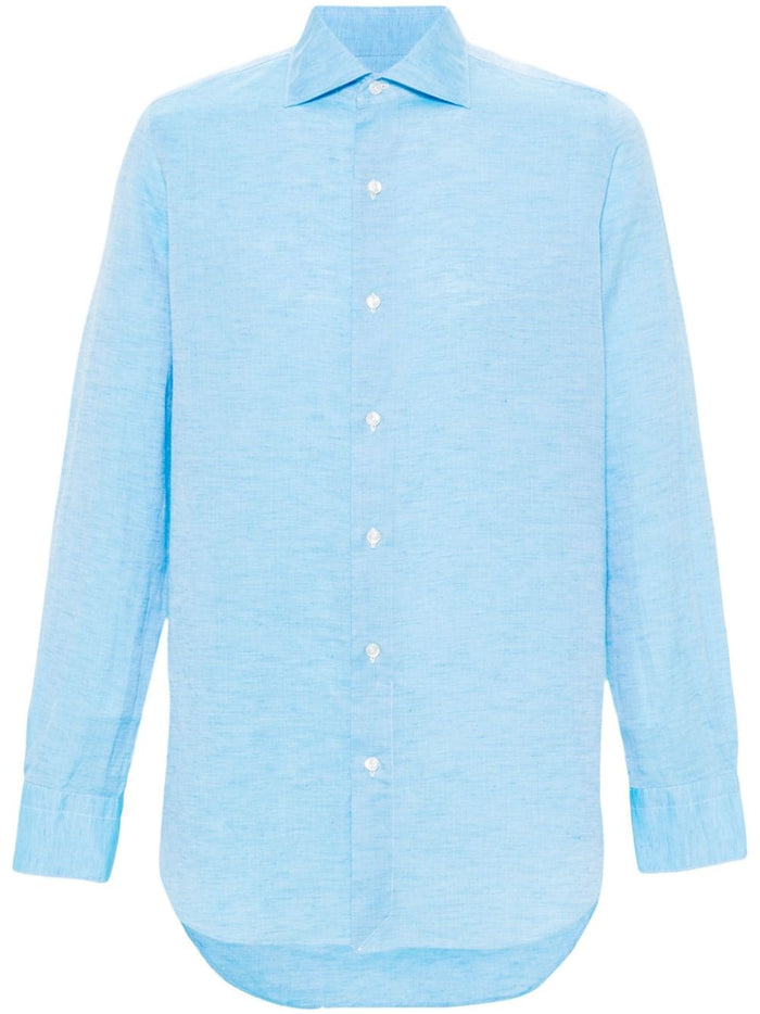Finamore Cotton And Linen Blend Shirt