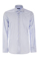 Fay Stretch Poplin Shirt With French Collar