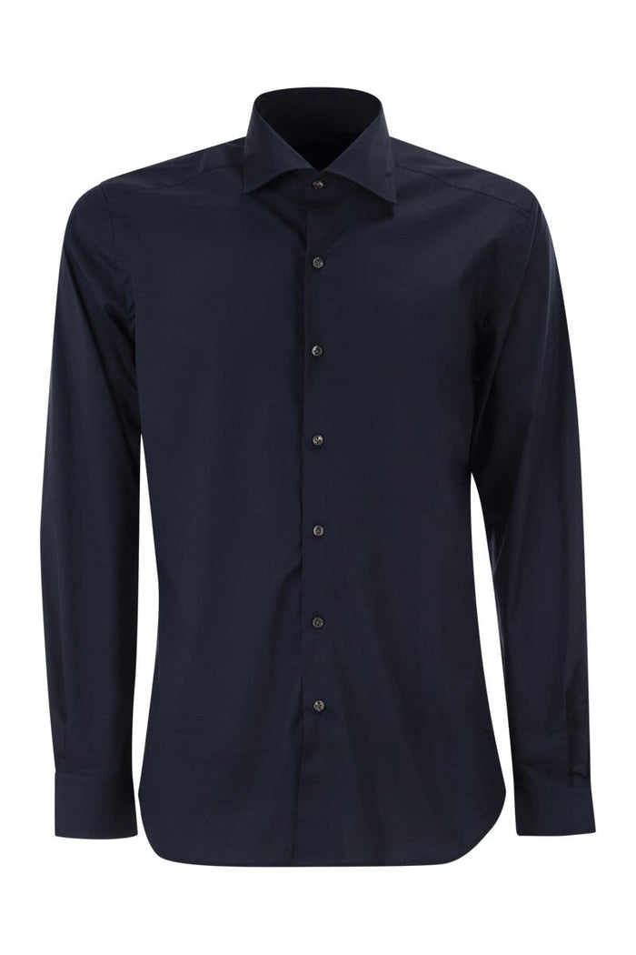 Fay Regular Fit Shirt In Stretch Poplin