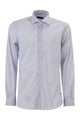 Fay Regular Fit Shirt In Striped Stretch Jersey