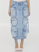 The Attico Cargo Midi Skirt