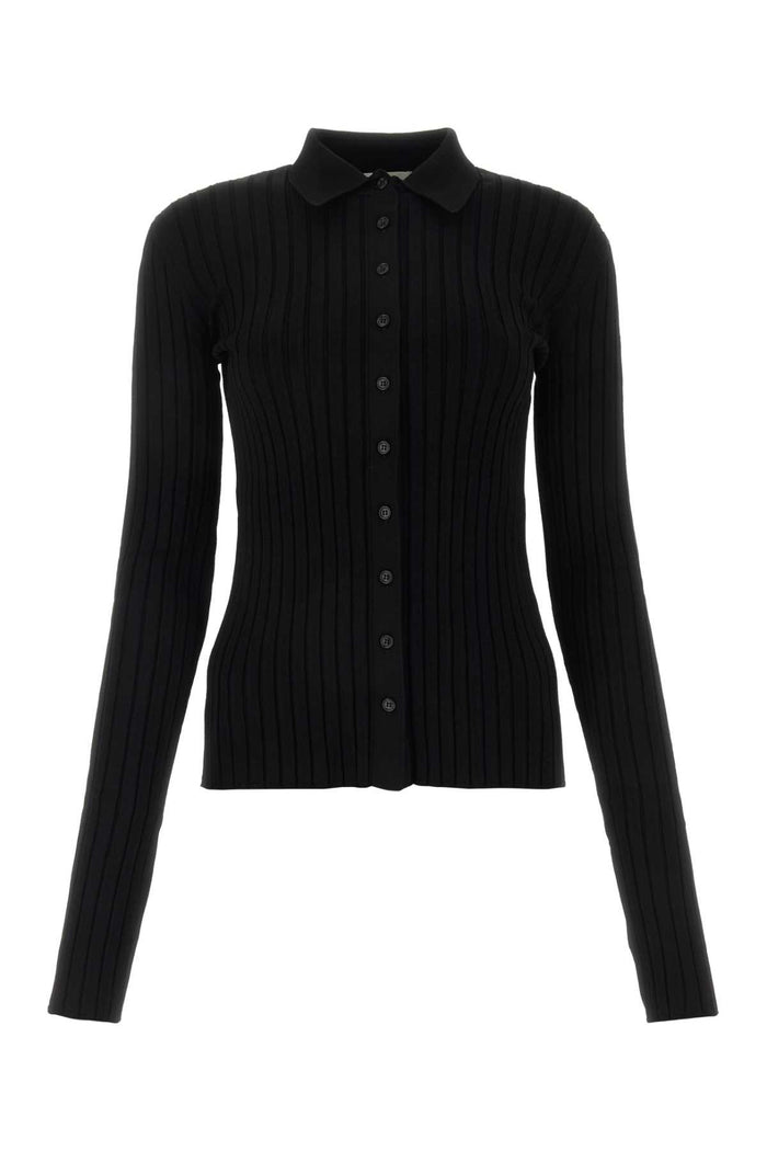 Nensi Dojaka Black Viscose Blend Cardigan