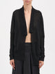 Isabel Benenato Open Linen Cardigan