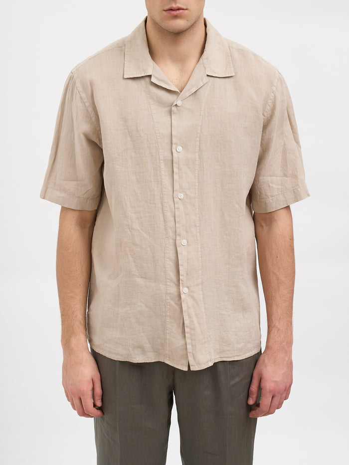 Daniele Alessandrini Linen Bowling Shirt