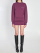 The Attico Mini Dress In Burgundy