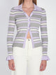 Self Portrait Striped Knit Top