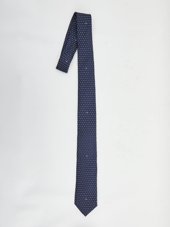 Fendi Blue Silk Tie