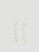 Self Portrait Bow Pearl Droplet Earrings