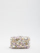 Self Portrait Multi Crystal Embellished Clutch Bag