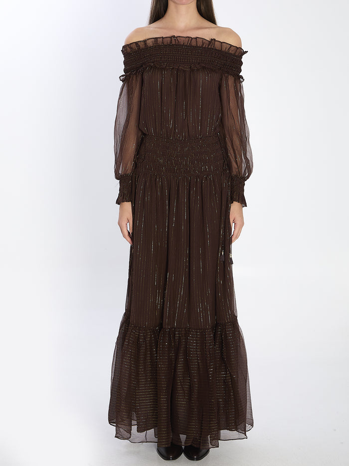 Self Portrait Georgette Maxi Dress