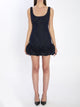 Self Portrait Denim 3D Flower Mni Dress
