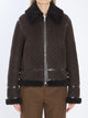 Gucci Suede Leather And Shearling Jacket