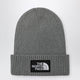 The North Face Grey Beanie With Logo Patch