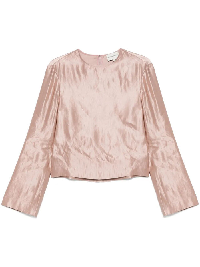 Loulou Studio Nino Round Neck Blouse