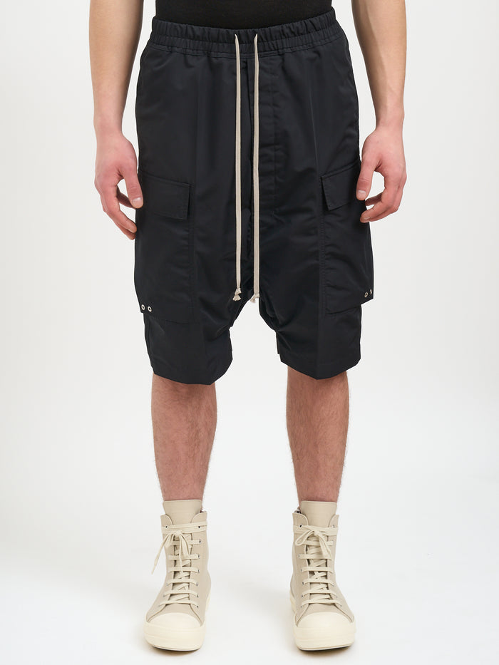 Rick Owens Bermuda Cargo Pods Black