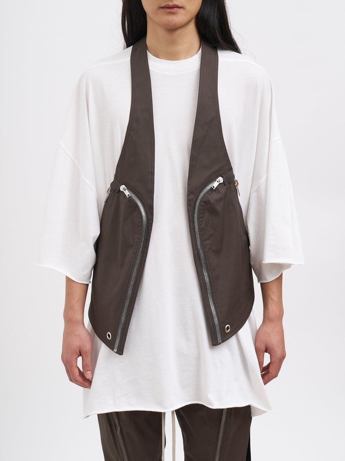 Rick Owens Bauhaus Vest Dark Dust