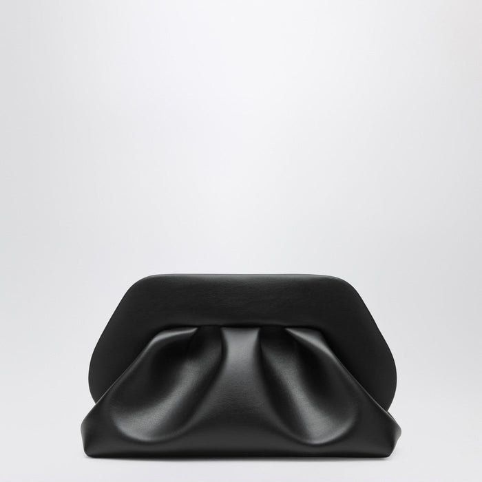 Themoirè Tia Black Clutch