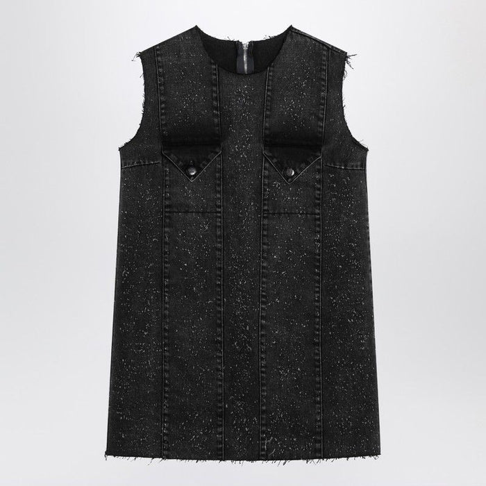 Namacheko  Dark Grey Mini Dress In Denim