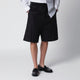 Namacheko Black Cotton Bermuda Shorts