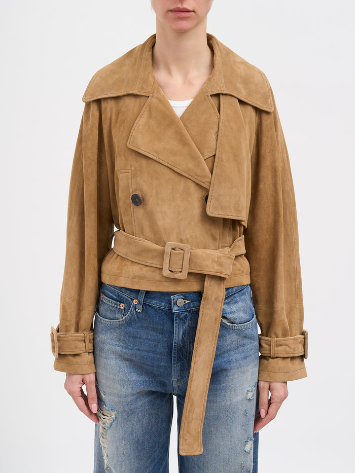Sword Short Suede Jacket