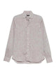Barba Napoli Dark Brown Linen Shirt