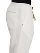 White Sand Stretch Cotton Pants