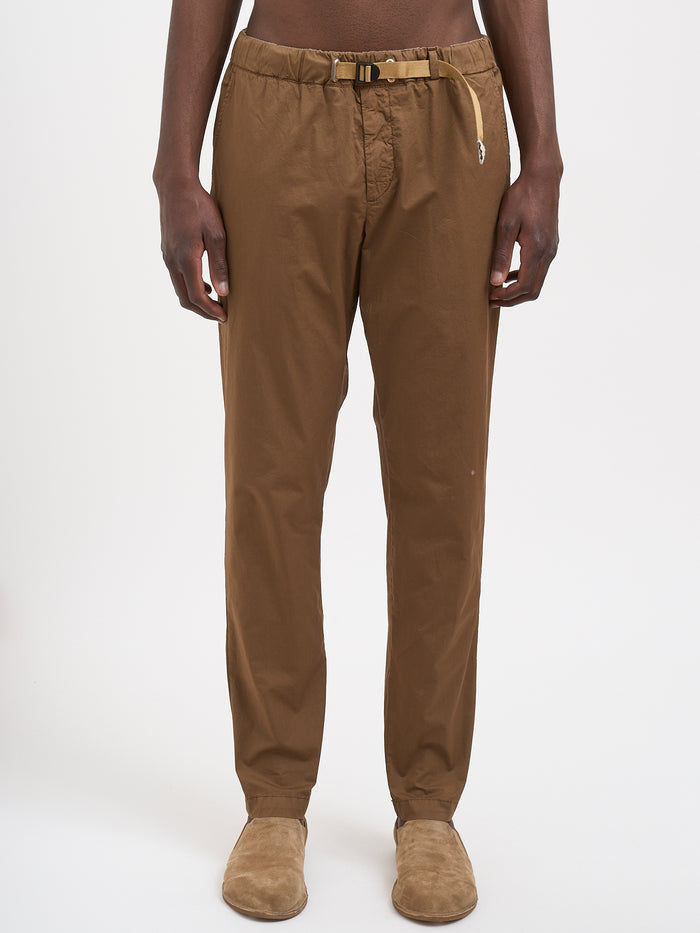 White Sand Stretch Cotton Pants