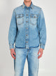 Versace Stone-Wash Overshirt With Studs