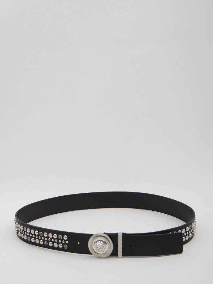 Versace Medusa Belt With Studs