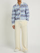 Casablanca Space Dye Zip Sweater