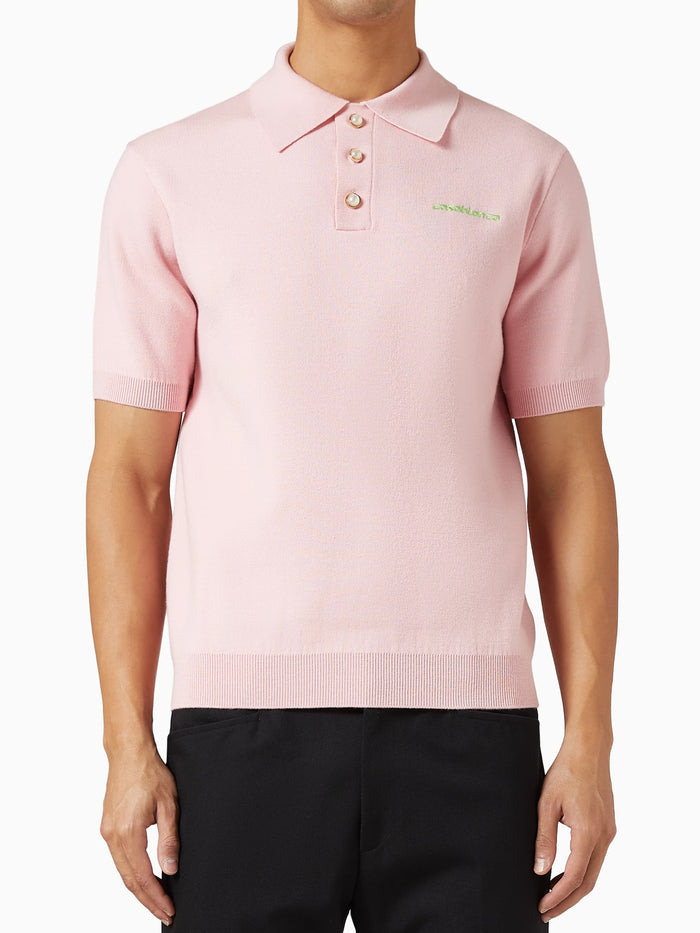 Casablanca Wool-Blend Polo Shirt