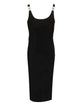 Versace Midi Dress In Jersey Crepe Stretch