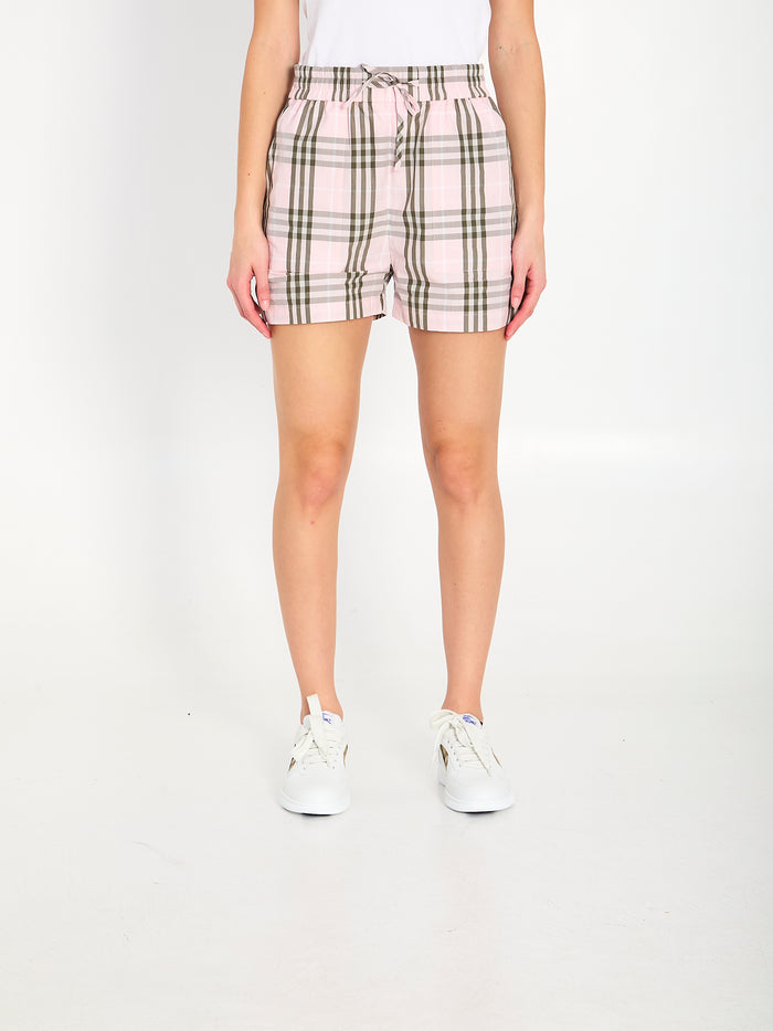 Burberry Cotton Check Shorts