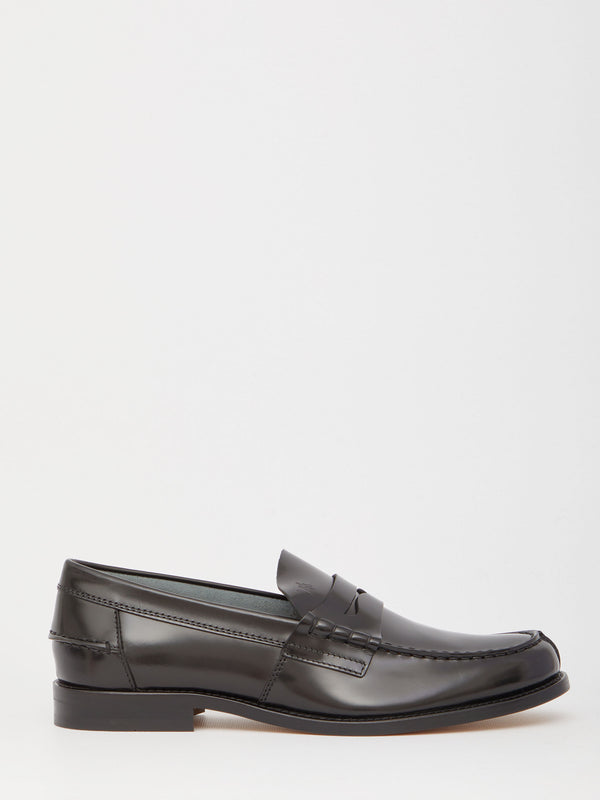 Tod's Black Leather Loafers