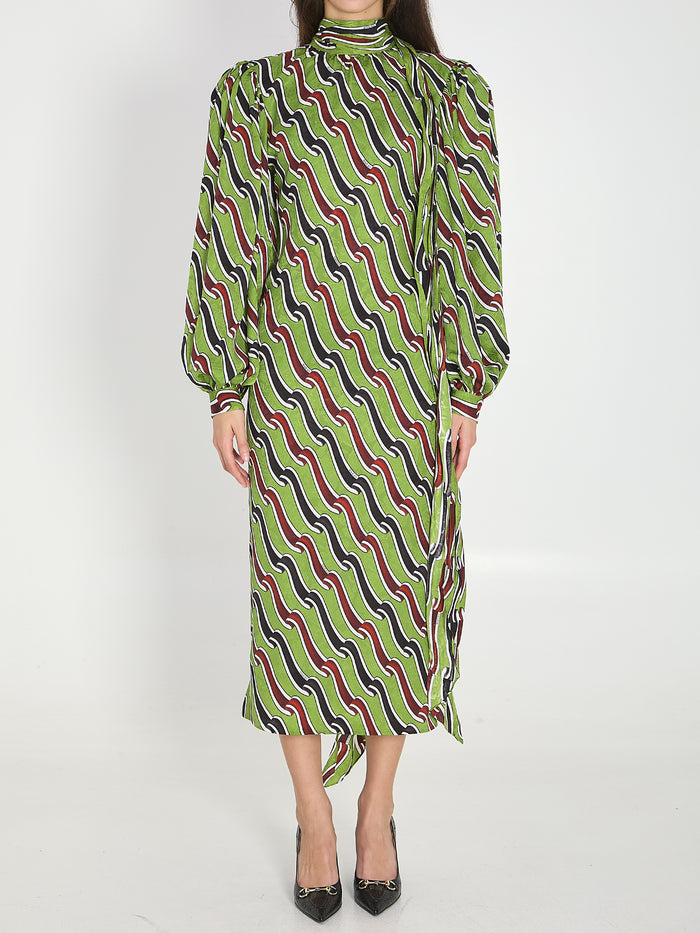 Gucci Printed Silk Dress