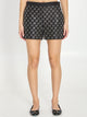 Gucci Embroidered Lamé Wool Tweed Shorts