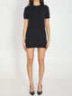 Gucci Fine Wool Dress With Gg Crystals