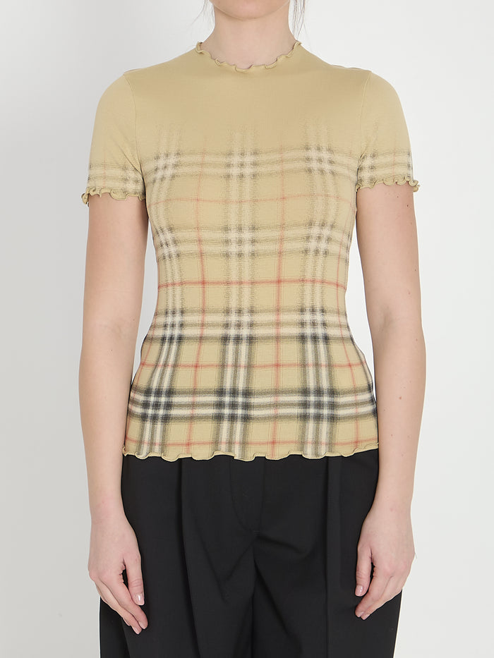 Burberry Stretch Cotton T-Shirt